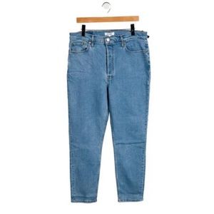 RE/DONE Originals Double Needle Crop Jean High-Rise Straight Leg Jeans w/ Tags